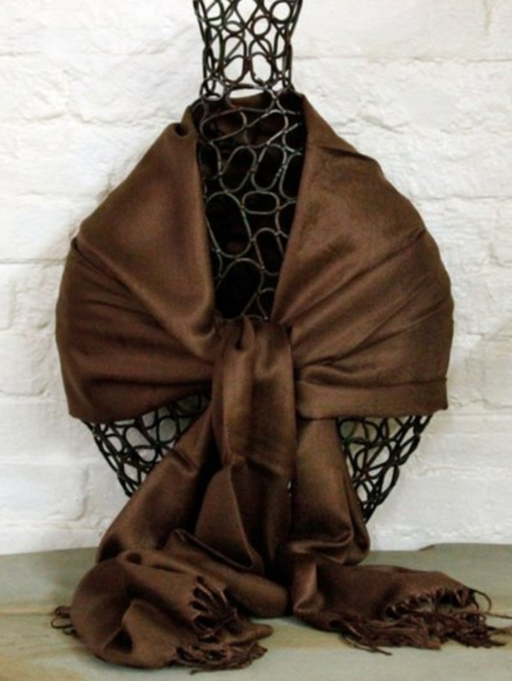 Oussum Large Silky Viscose Scarf - Picture 2 of 6